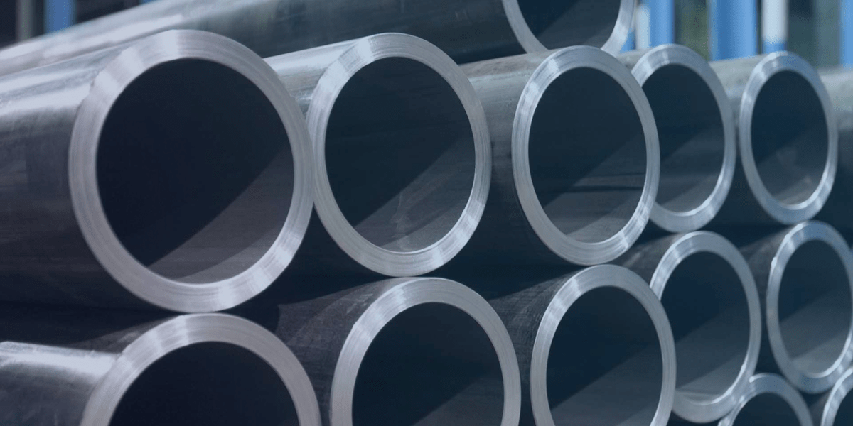 tubos galvanizados com pontas levemente esféricas