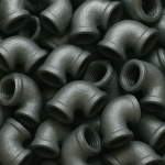 cotovelos galvanizados amontoados