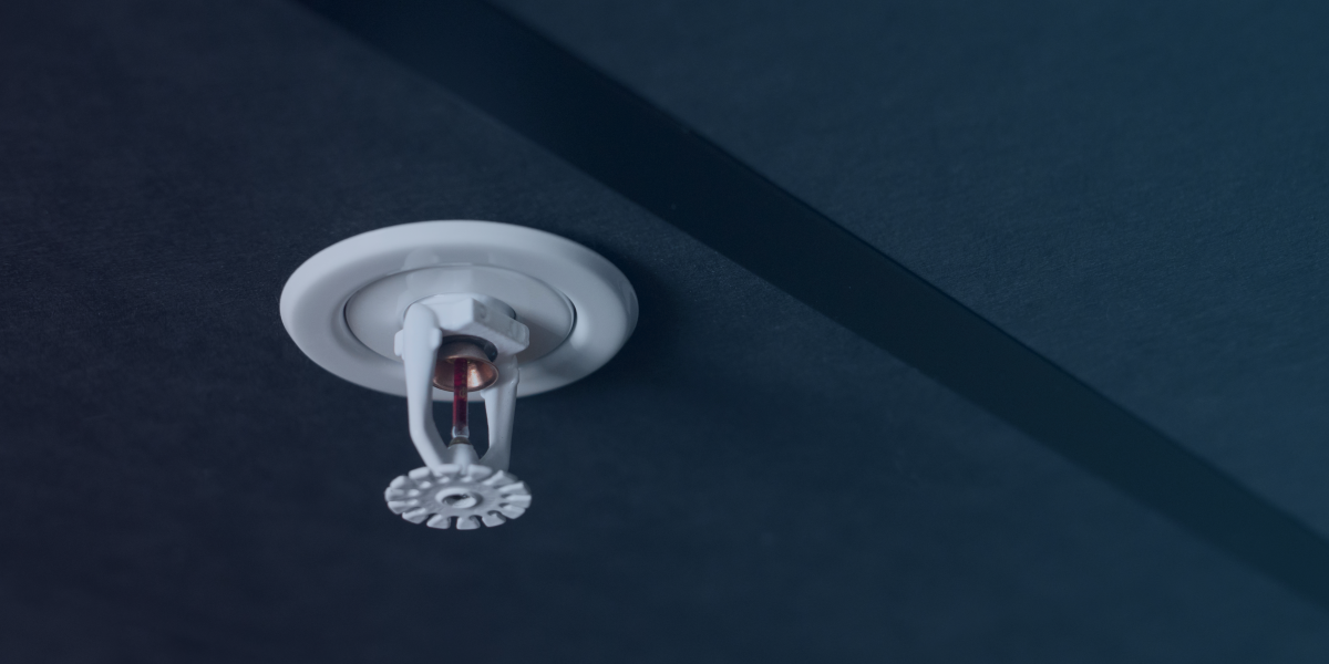 sprinkle de incendio no teto